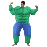 Adult Inflatable Hulk Fancy Dress Costume Halloween Muscle Inflatable Costumes - INSWEAR